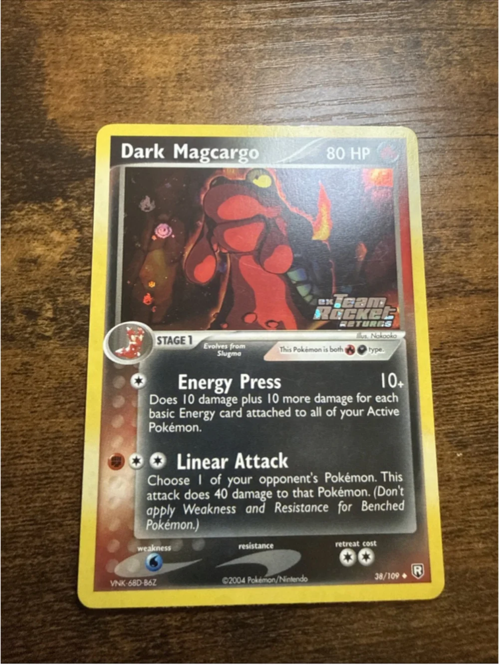 Pokémon TCG - Dark Magcargo (38/109) (Stamped) Team Rocket Returns - Holo